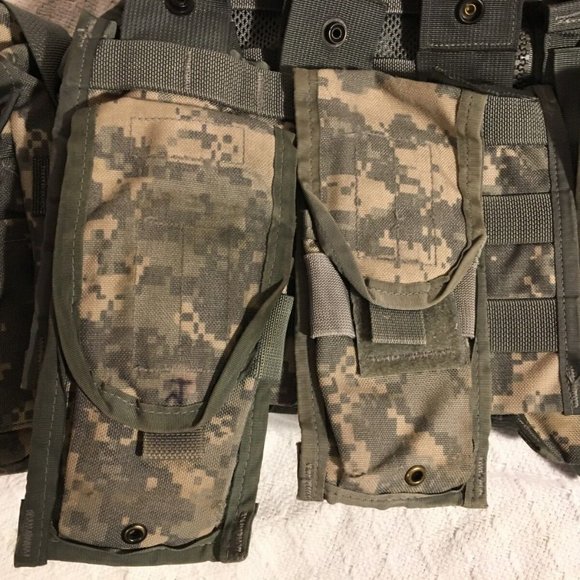 MOLLE II ACU FLC TACTICAL FIGHTING LOAD CARRIER VEST CHEST RIG & POUCHES JJ 951 - Picture 3 of 13